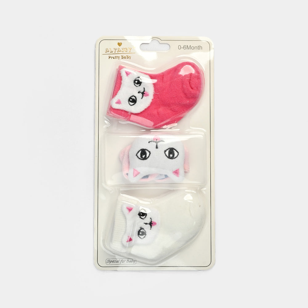 Baby Socks & Wrist Rattle Band Set – 6 Months