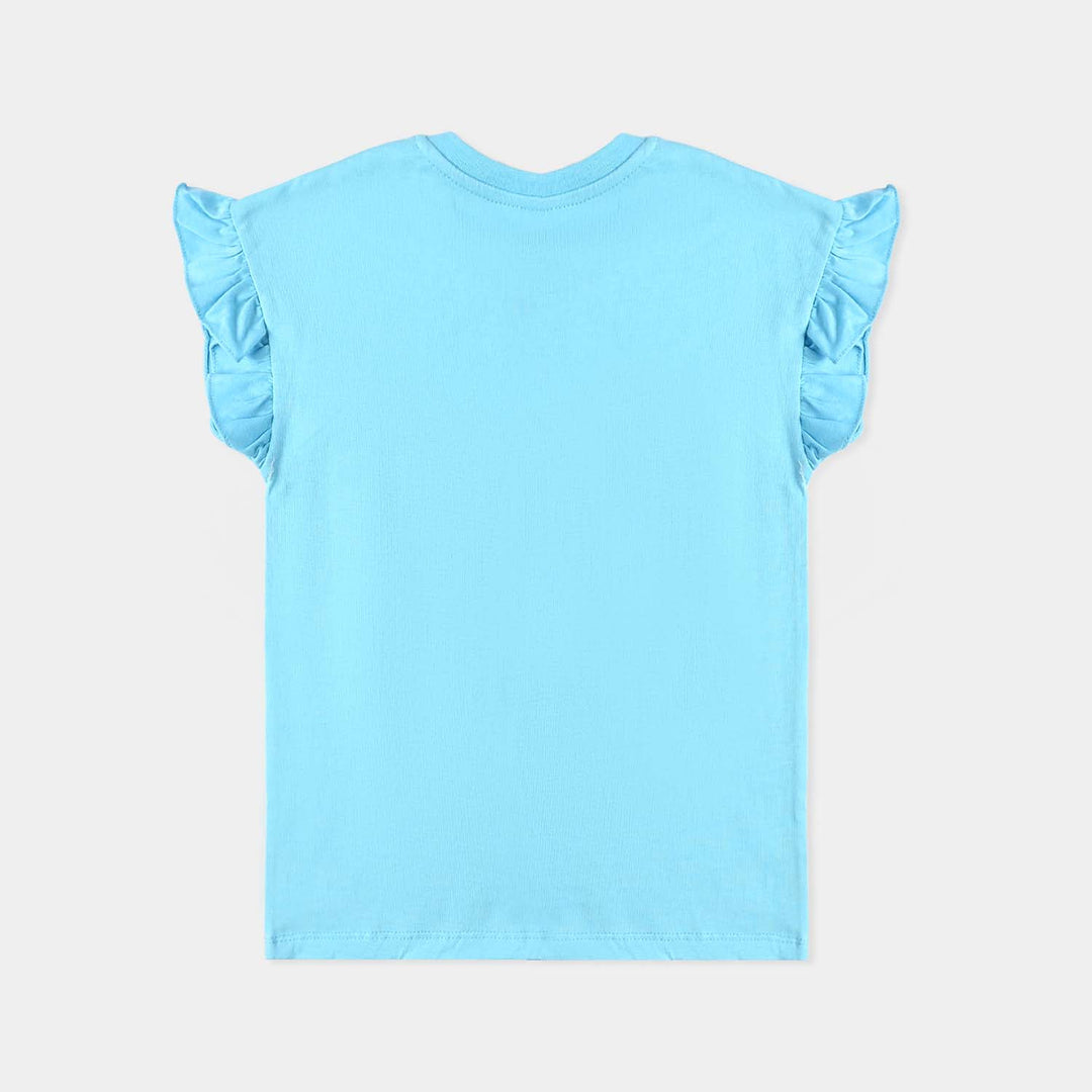 Girls Cotton Jersey T-Shirt H/S Mermaid