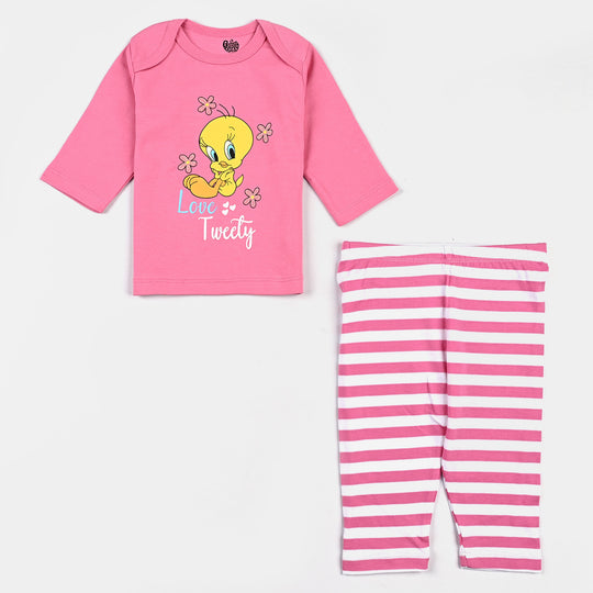 Infant Girls Cotton Interlock 4 Piece Set