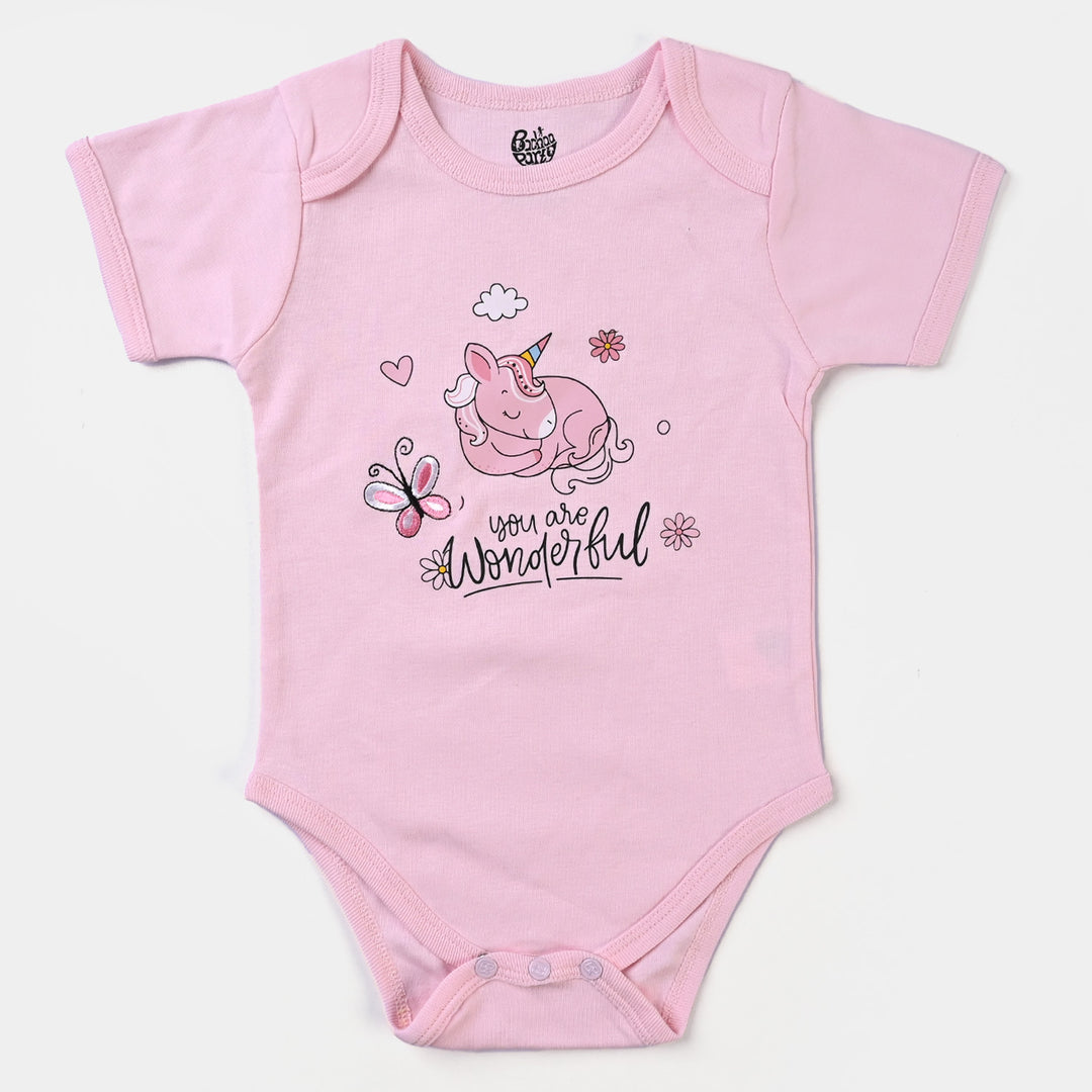 Infant Girls Cotton Interlock Romper Set-mIX