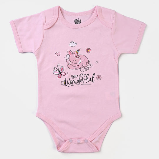Infant Girls Cotton Interlock Romper Set-mIX
