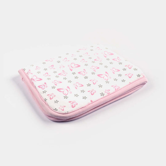 Baby Changing Sheet 17x22 Butterfly | Light Pink