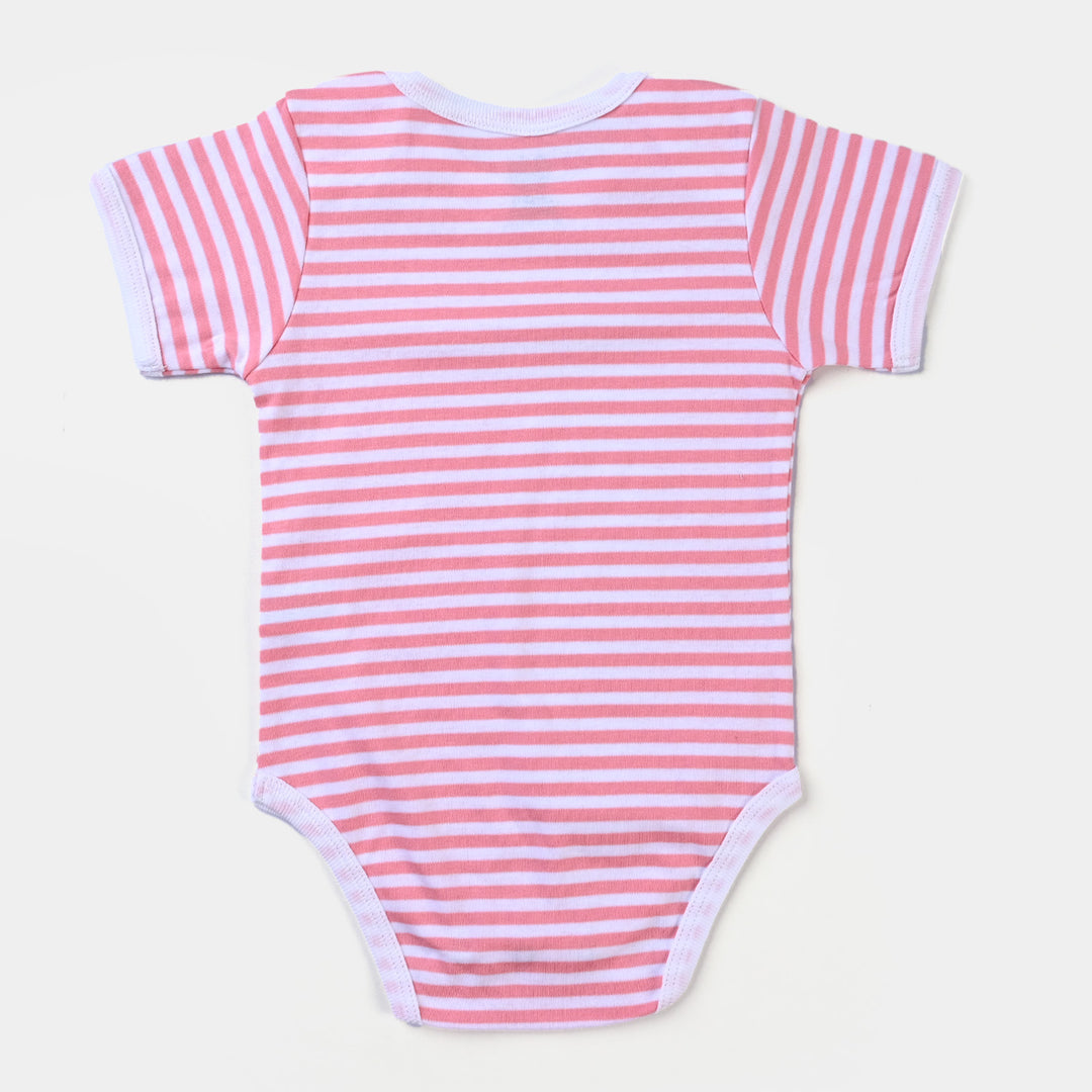 Infant Girls Cotton Interlock Romper Set-mIX