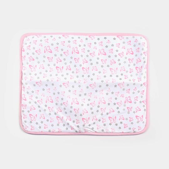 Baby Changing Sheet 17x22 Butterfly | Light Pink