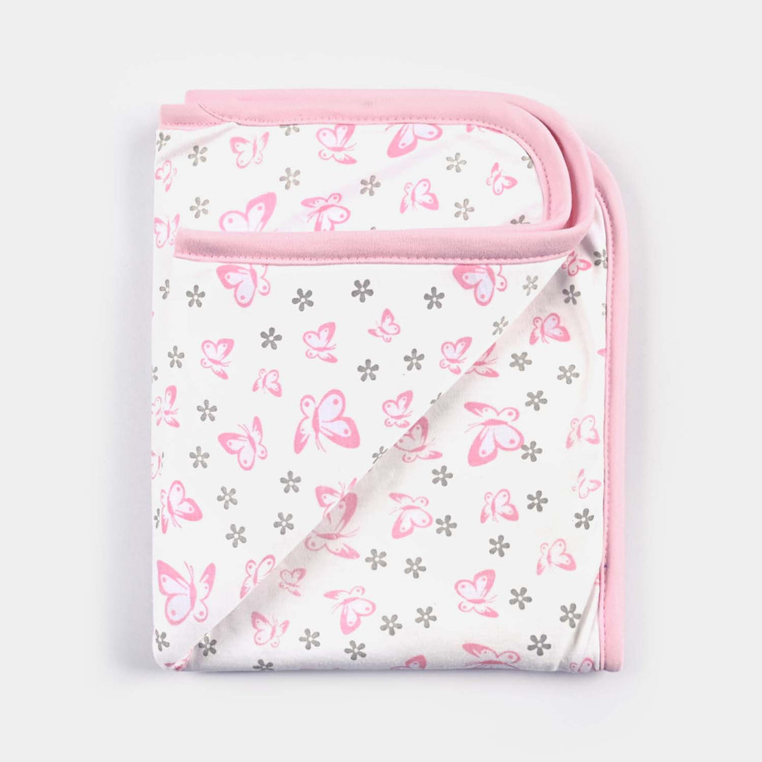 Baby Changing Sheet 17x22 Butterfly | Light Pink