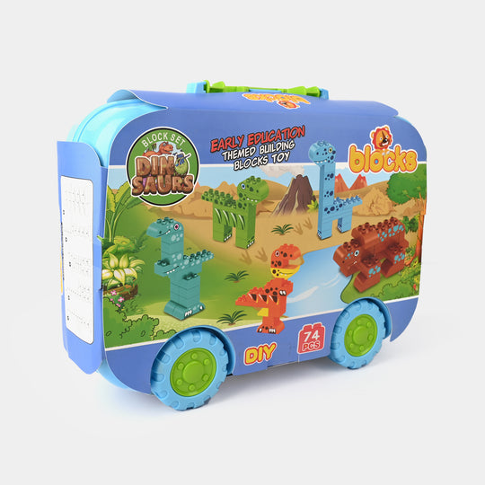 DIY Education Learning Blocks Toy - 74-Piece Building Set