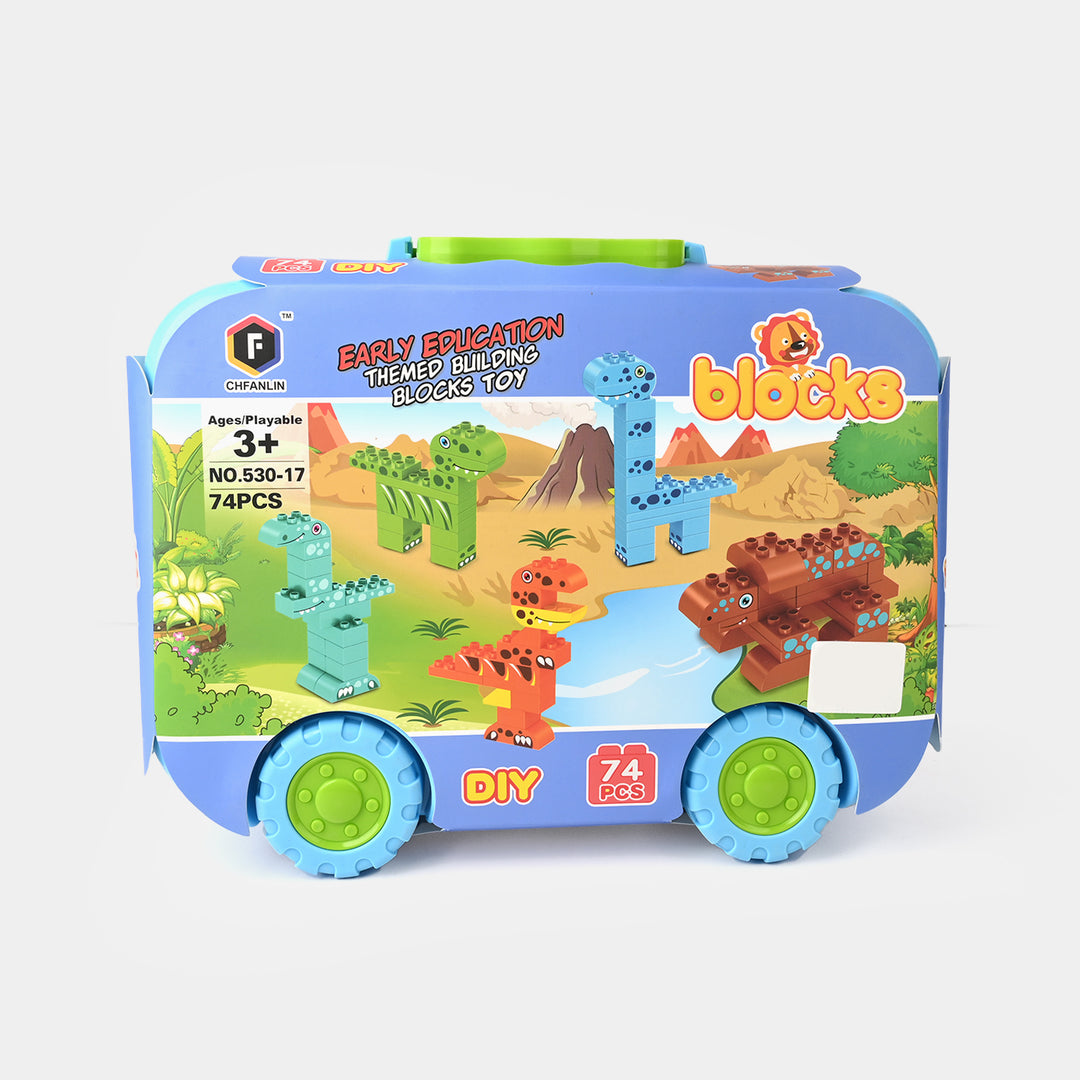 DIY Education Learning Blocks Toy - 74-Piece Building Set