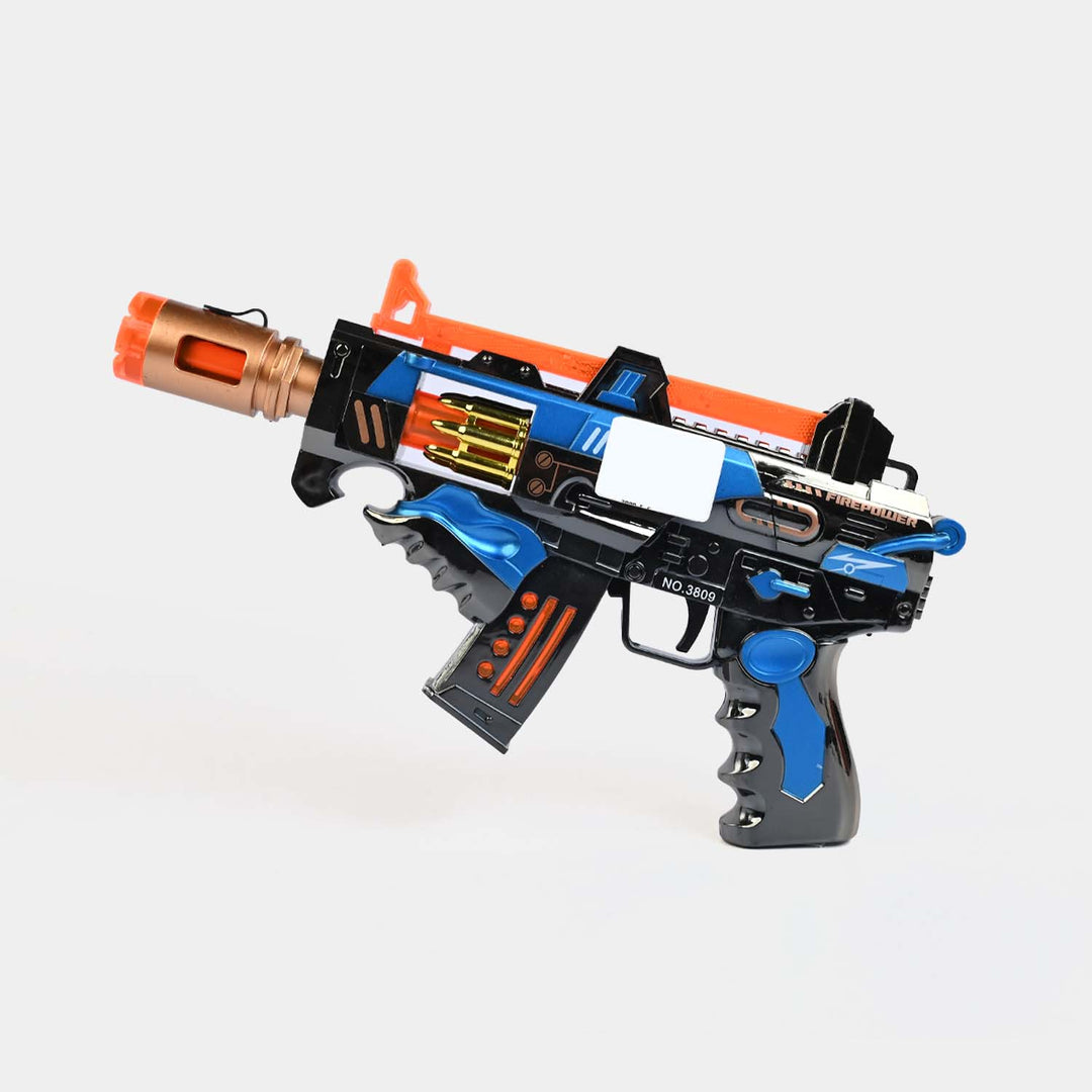 Blaster Toy Light, Sound & Spray – 360° Rotating Barrel