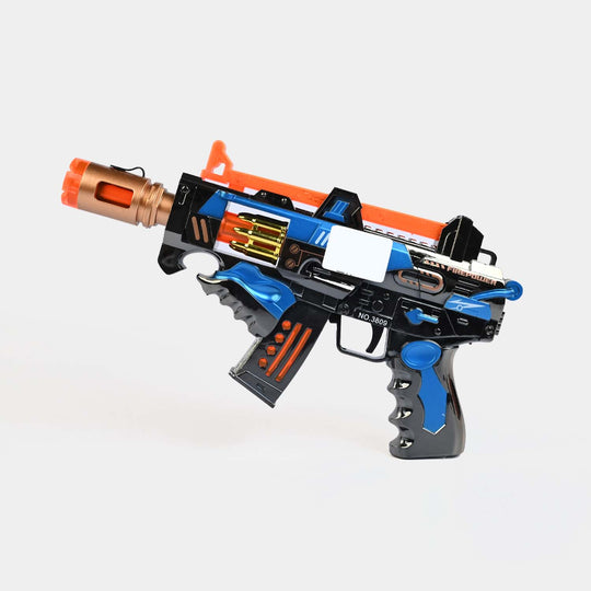 Blaster Toy Light, Sound & Spray – 360° Rotating Barrel