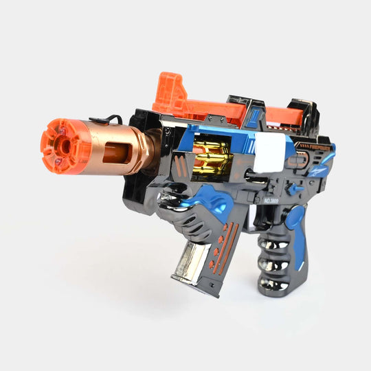 Blaster Toy Light, Sound & Spray – 360° Rotating Barrel