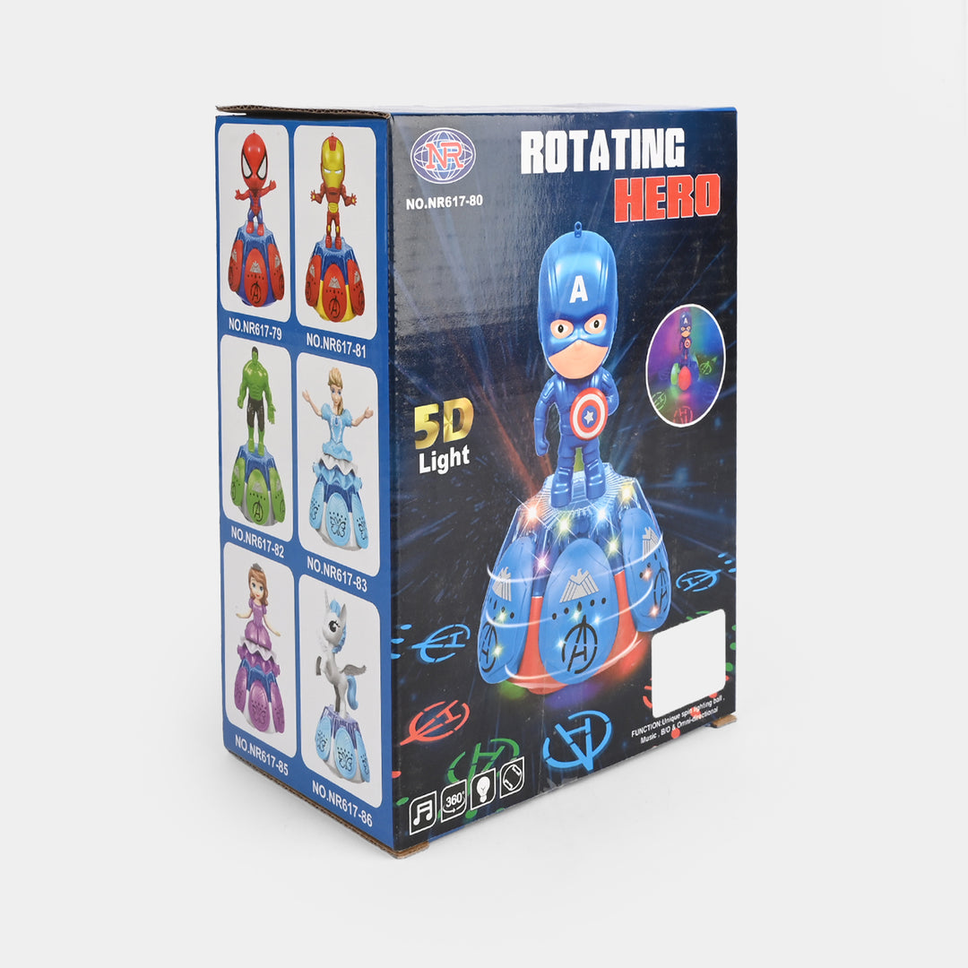 Electric Rotating Hero Toy 5D Lighting & Sound