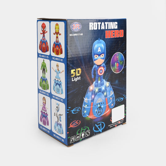 Electric Rotating Hero Toy 5D Lighting & Sound
