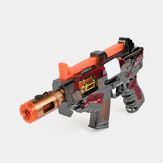 Blaster Toy Light, Sound & Spray – 360° Rotating Barrel