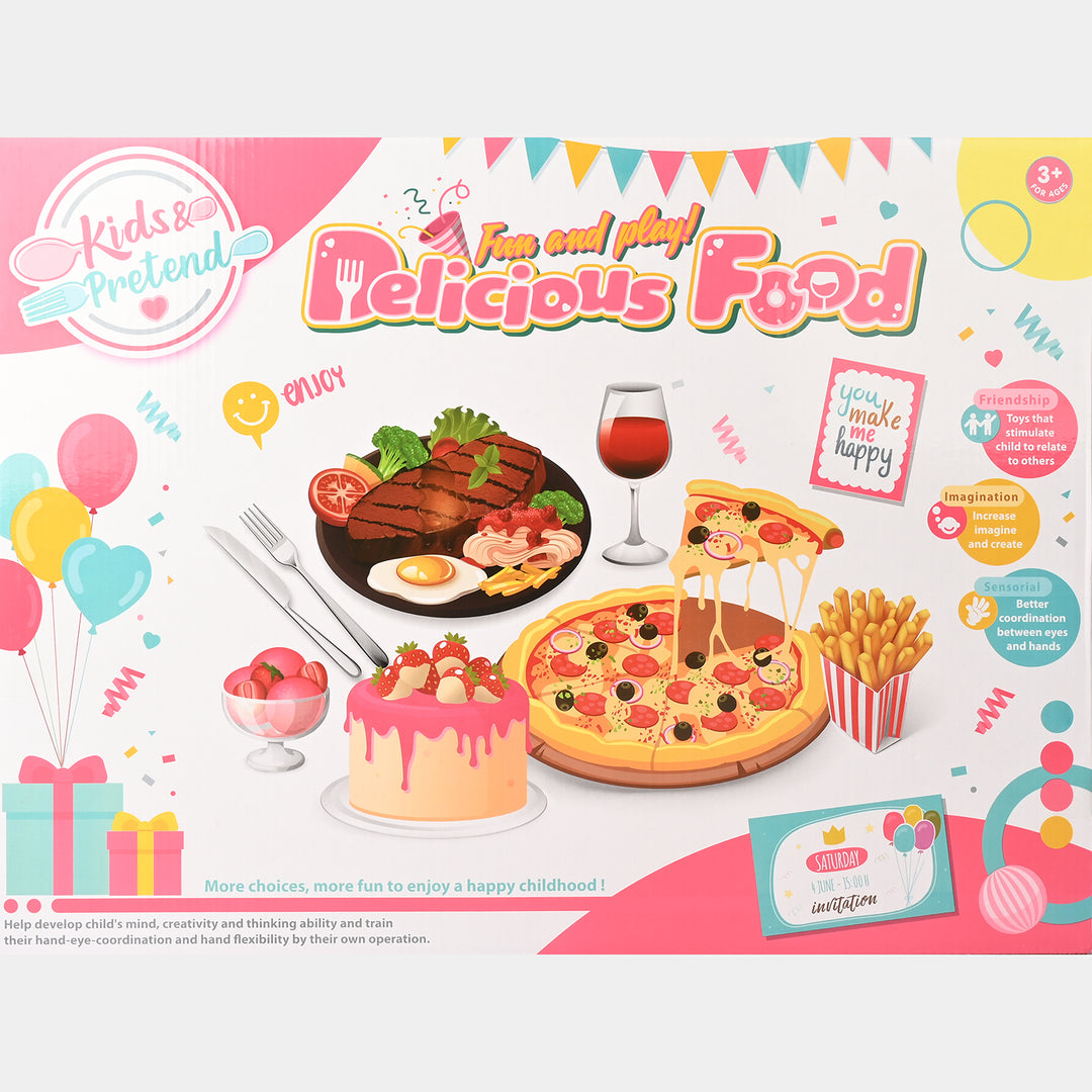 Kids & Pretend – Deluxe Party Food Play Set