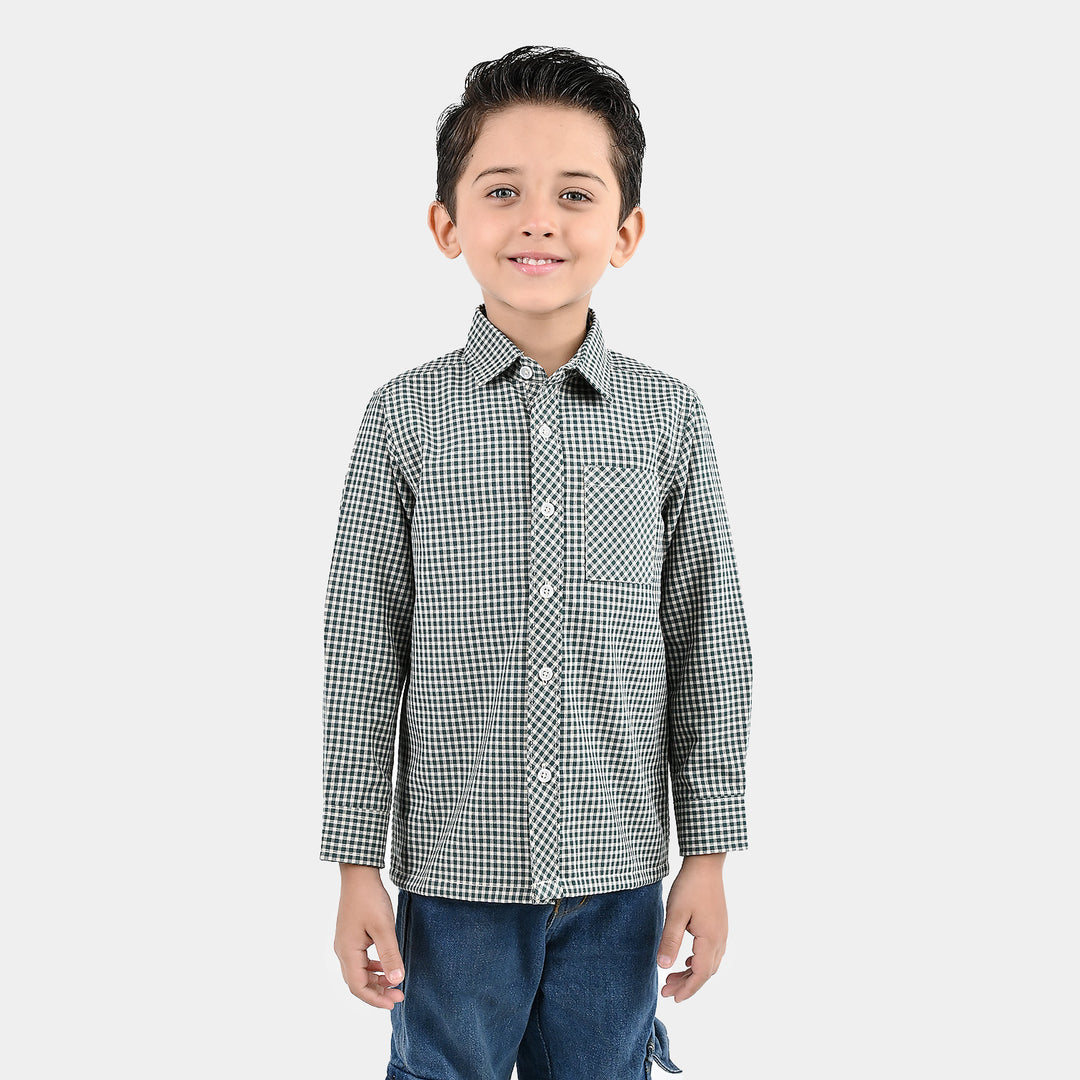 Boys Yarn Dyed Shirt (Always Winter Club)-G.Check