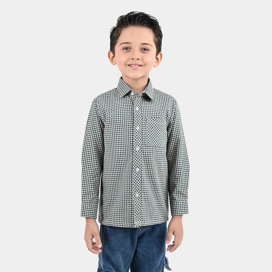 Boys Yarn Dyed Shirt (Always Winter Club)-G.Check