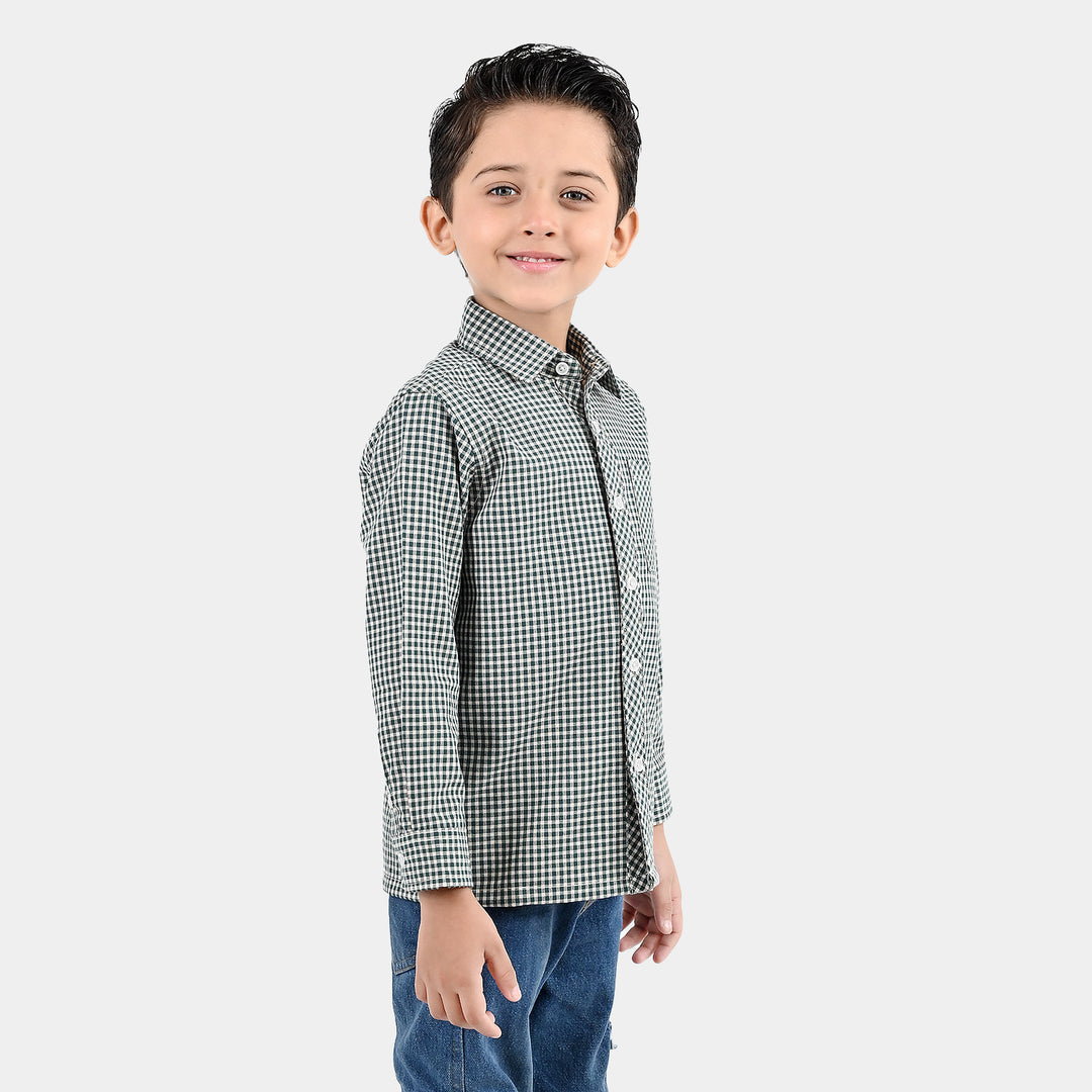 Boys Yarn Dyed Shirt (Always Winter Club)-G.Check