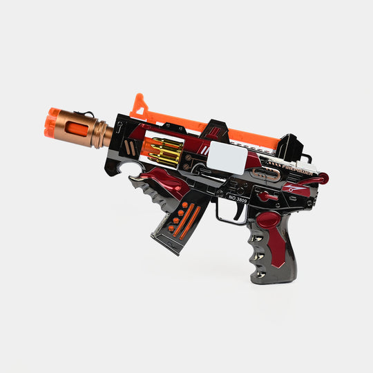 Blaster Toy Light, Sound & Spray – 360° Rotating Barrel