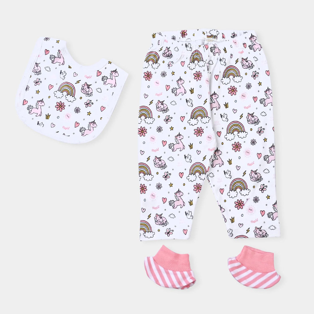 Infant Girls Cotton Interlock 6 Piece Set