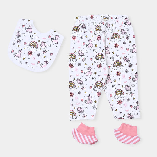 Infant Girls Cotton Interlock 6 Piece Set