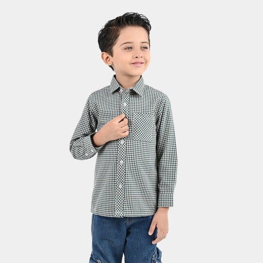 Boys Yarn Dyed Shirt (Always Winter Club)-G.Check