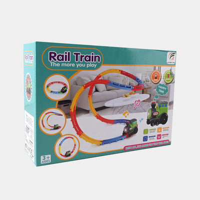 Railway Track Set With Sound & Light