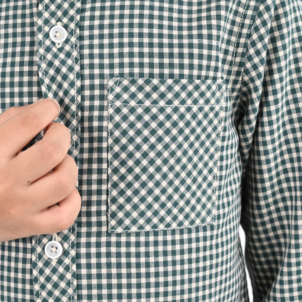 Boys Yarn Dyed Shirt (Always Winter Club)-G.Check