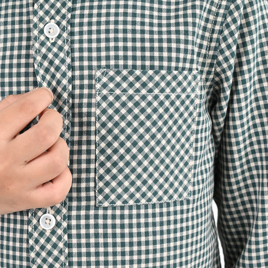 Boys Yarn Dyed Shirt (Always Winter Club)-G.Check