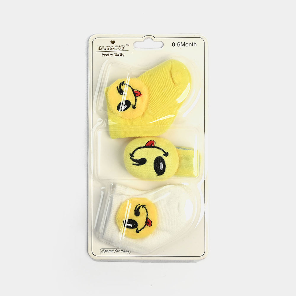 Baby Socks & Wrist Rattle Band Set – 6 Months