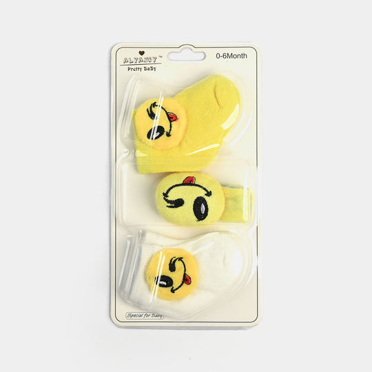 Baby Socks & Wrist Rattle Band Set – 6 Months