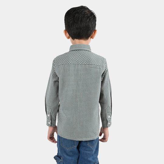 Boys Yarn Dyed Shirt (Always Winter Club)-G.Check