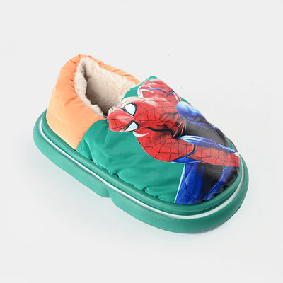 Boys Slipper Fur 6340-Green