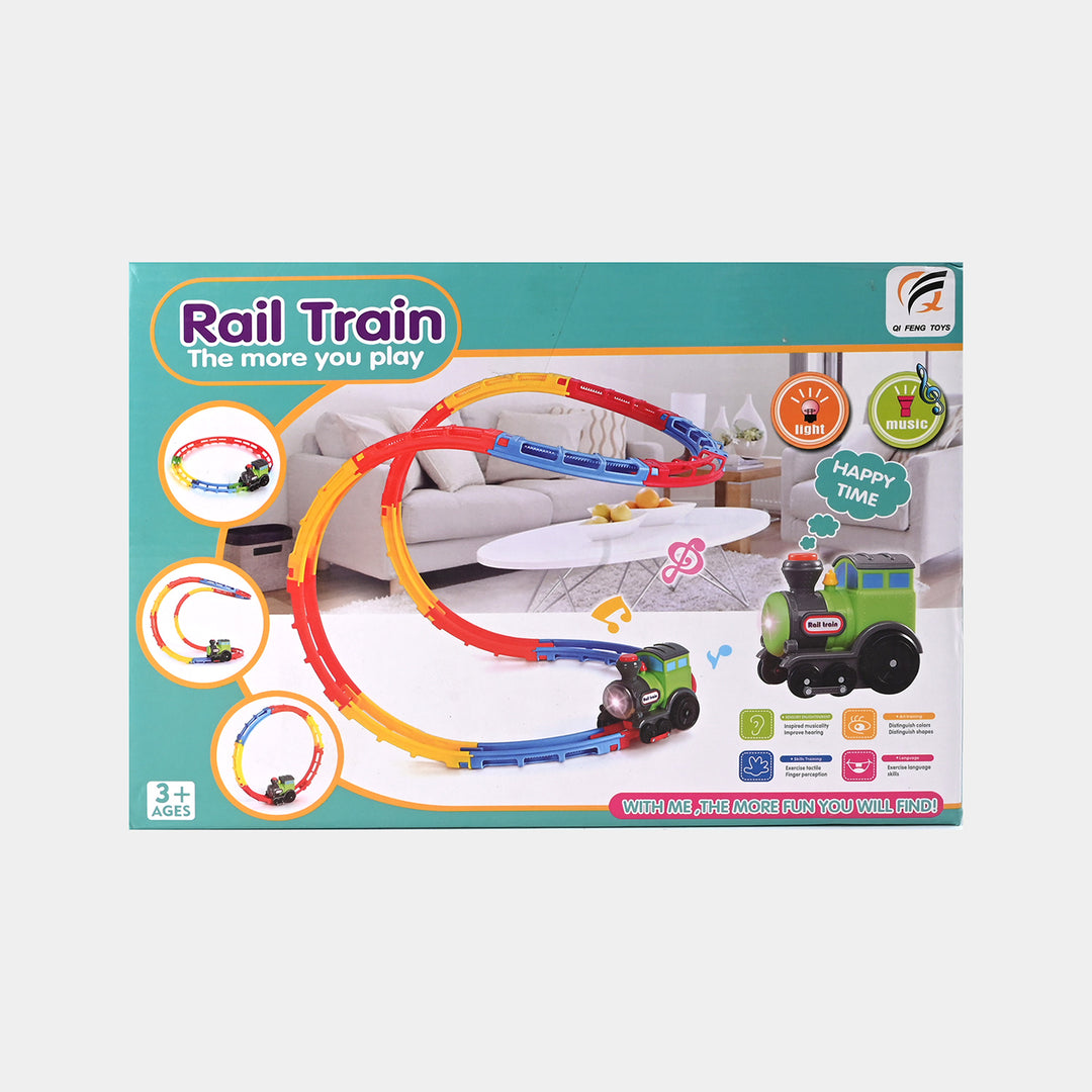 Railway Track Set With Sound & Light