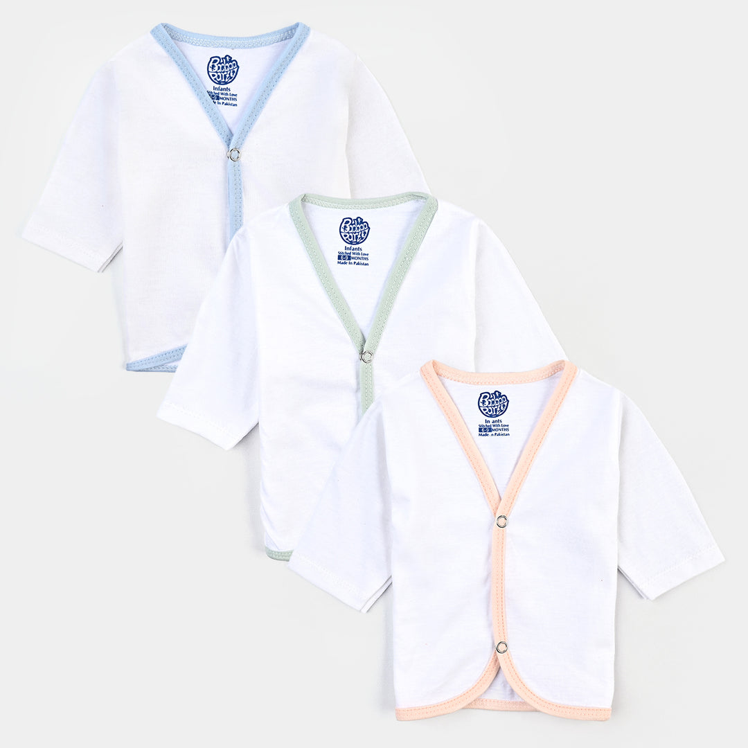 Infant Unisex Vest Pack of 3 Full Sleeves