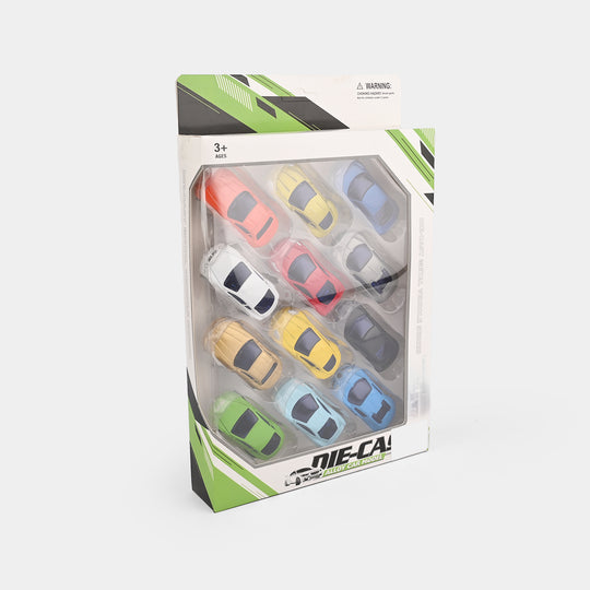 Die-Cast Alloy Car Model Collection Set | 12PCs