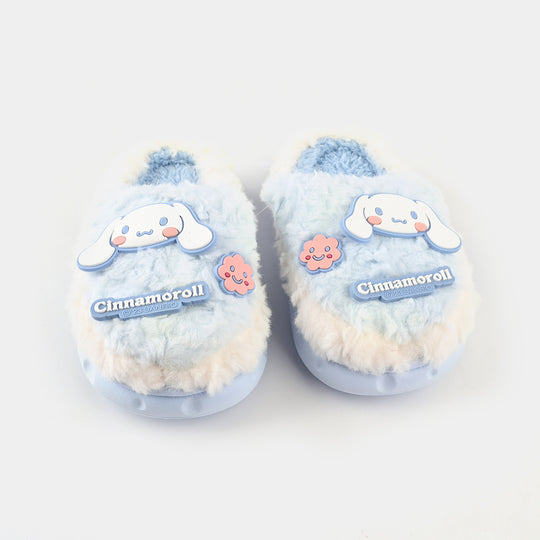 Girls Slipper Fur 6345-Blue