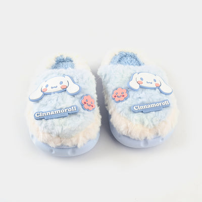 Girls Slipper Fur 6345-Blue