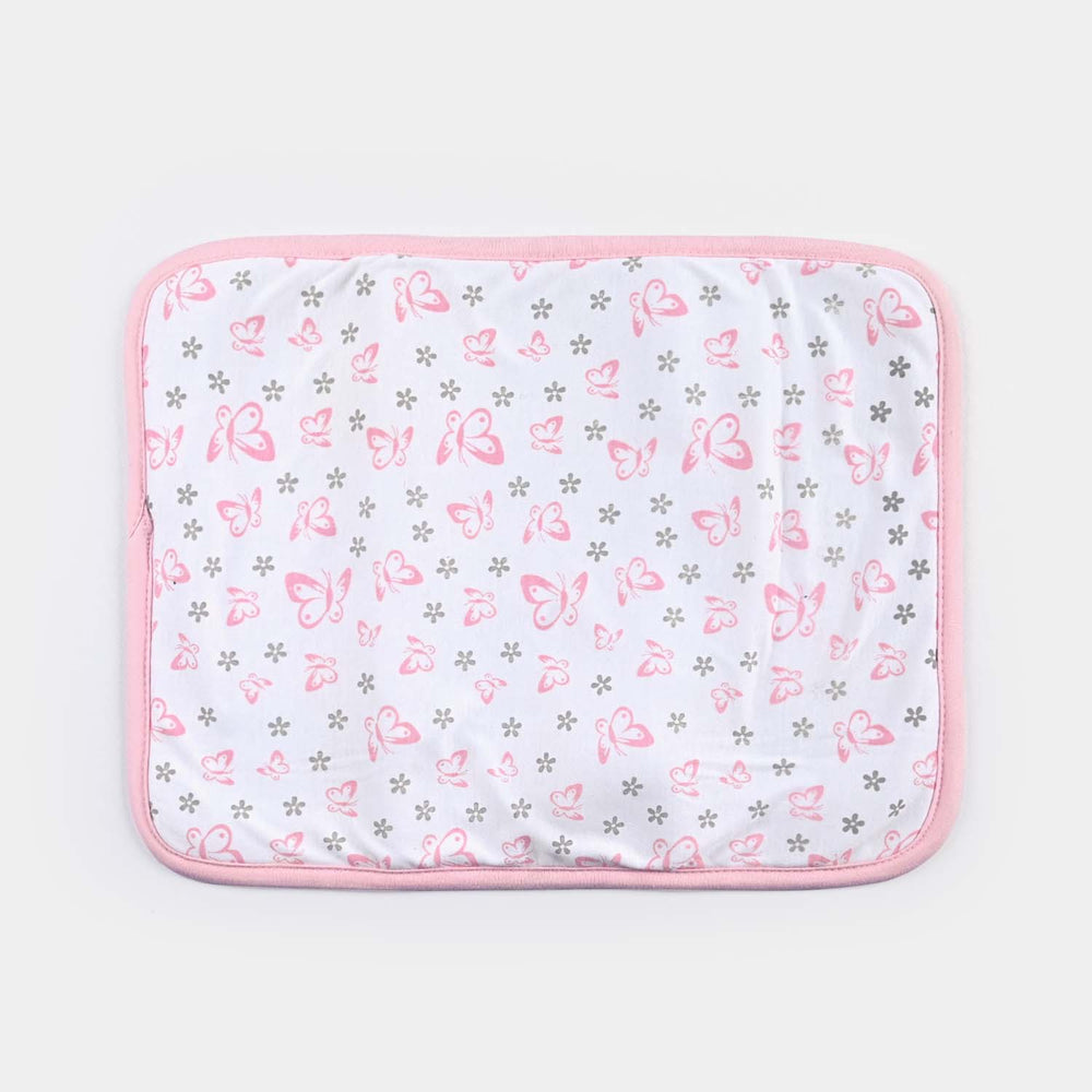 Baby Changing Sheet 13*16 Butterfly |  Light Pink