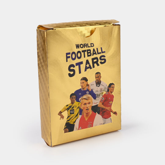 Football Star Player Playing Collectible Cards