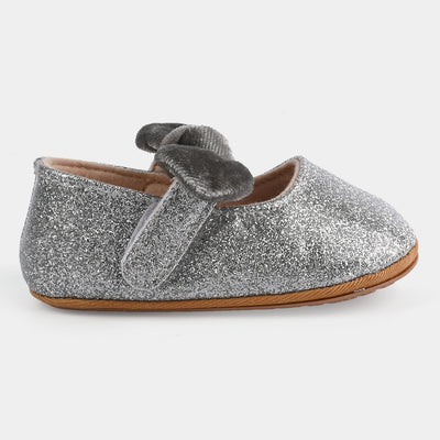 Baby Girls Shoes E128-SILVER