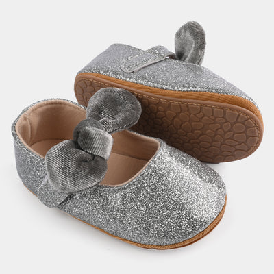 Baby Girls Shoes E128-SILVER