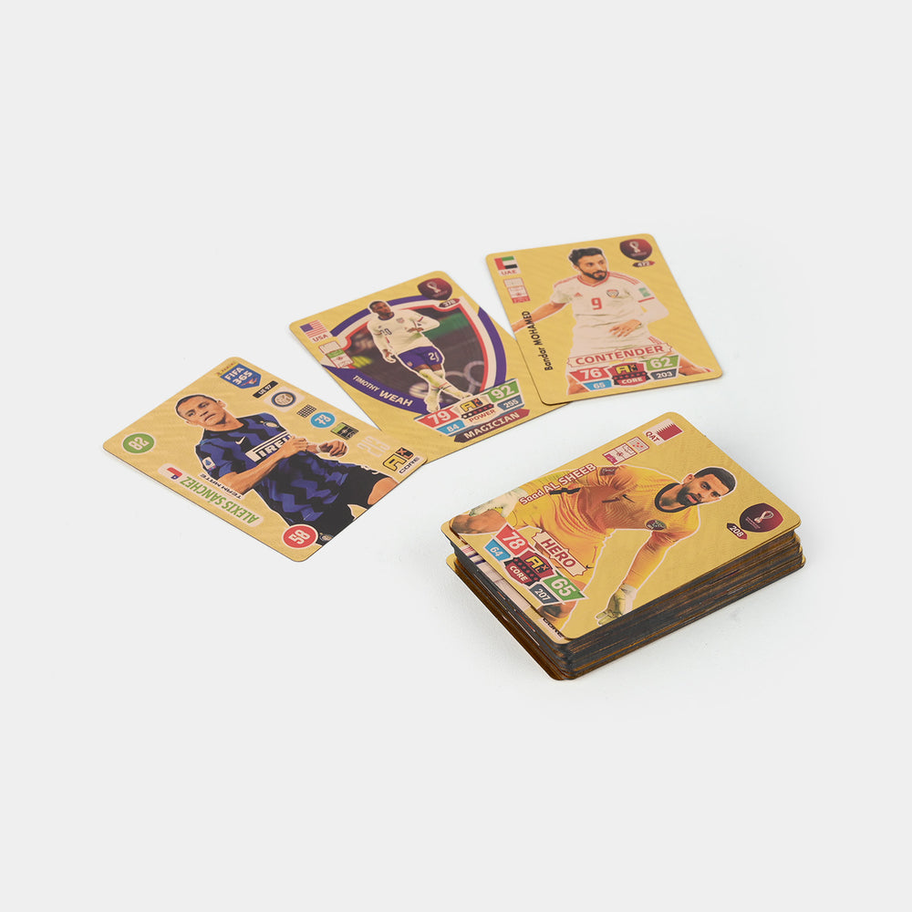 Football Star Player Playing Collectible Cards