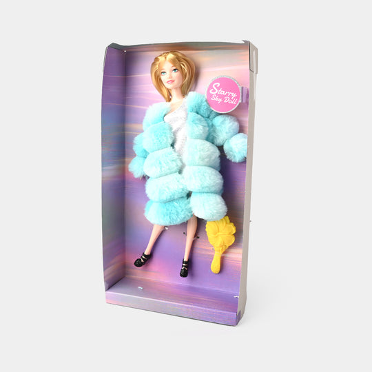 Starry Sky Fashion Doll – Luxe Winter Glam Edition