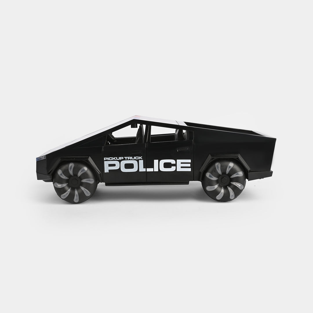 Electric Police Pickup Truck Toy with Light & Sound