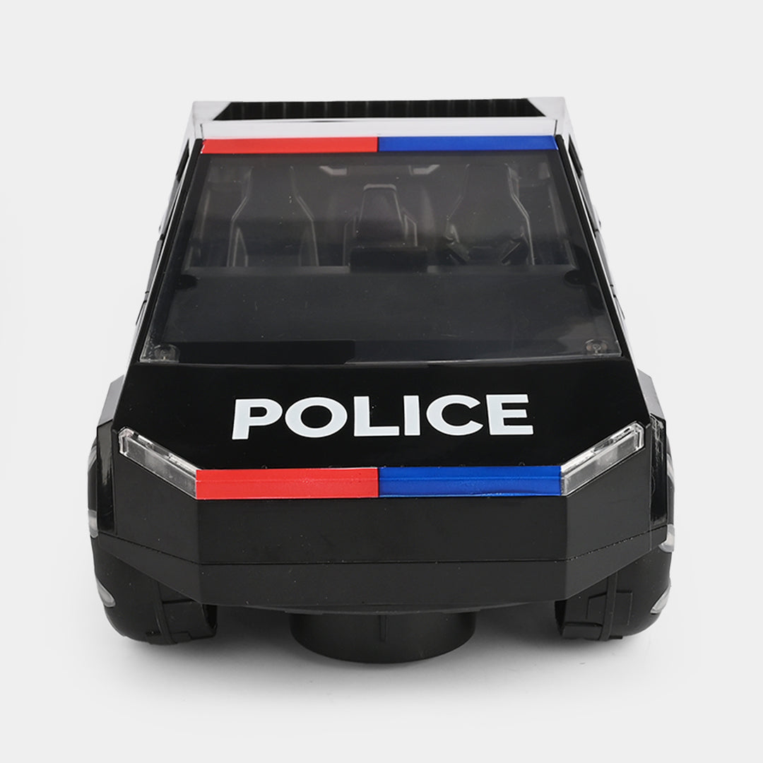 Electric Police Pickup Truck Toy with Light & Sound