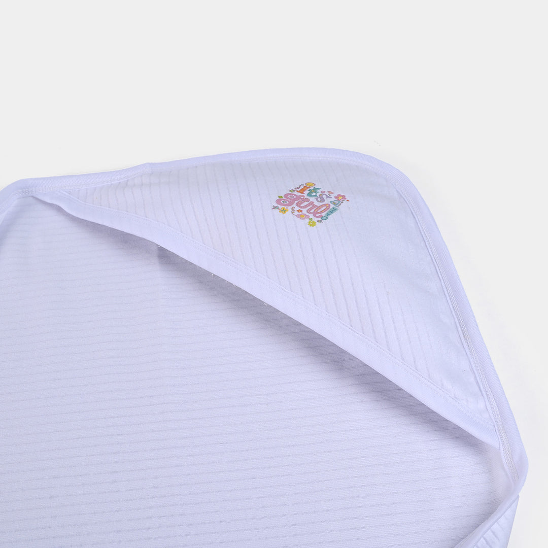 Baby Winter Wrapping Sheet | White