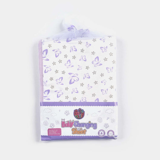 Baby Changing Sheet 17x22 Butterfly | Purple