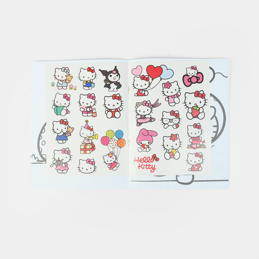 Character Activity Coloring Book with Stickers for Kids