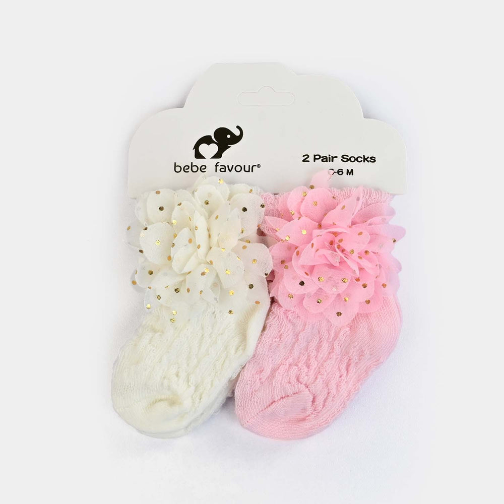 BABY 2 PAIR SOCKS | 0-6M
