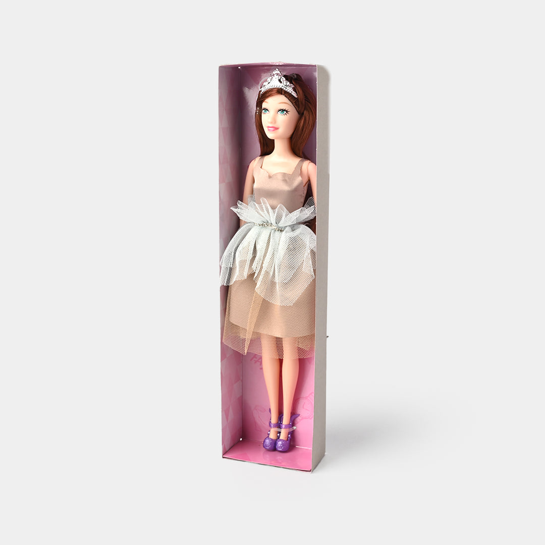 Starry Sky Doll – Elegant Silver Tulle Fashion Edition